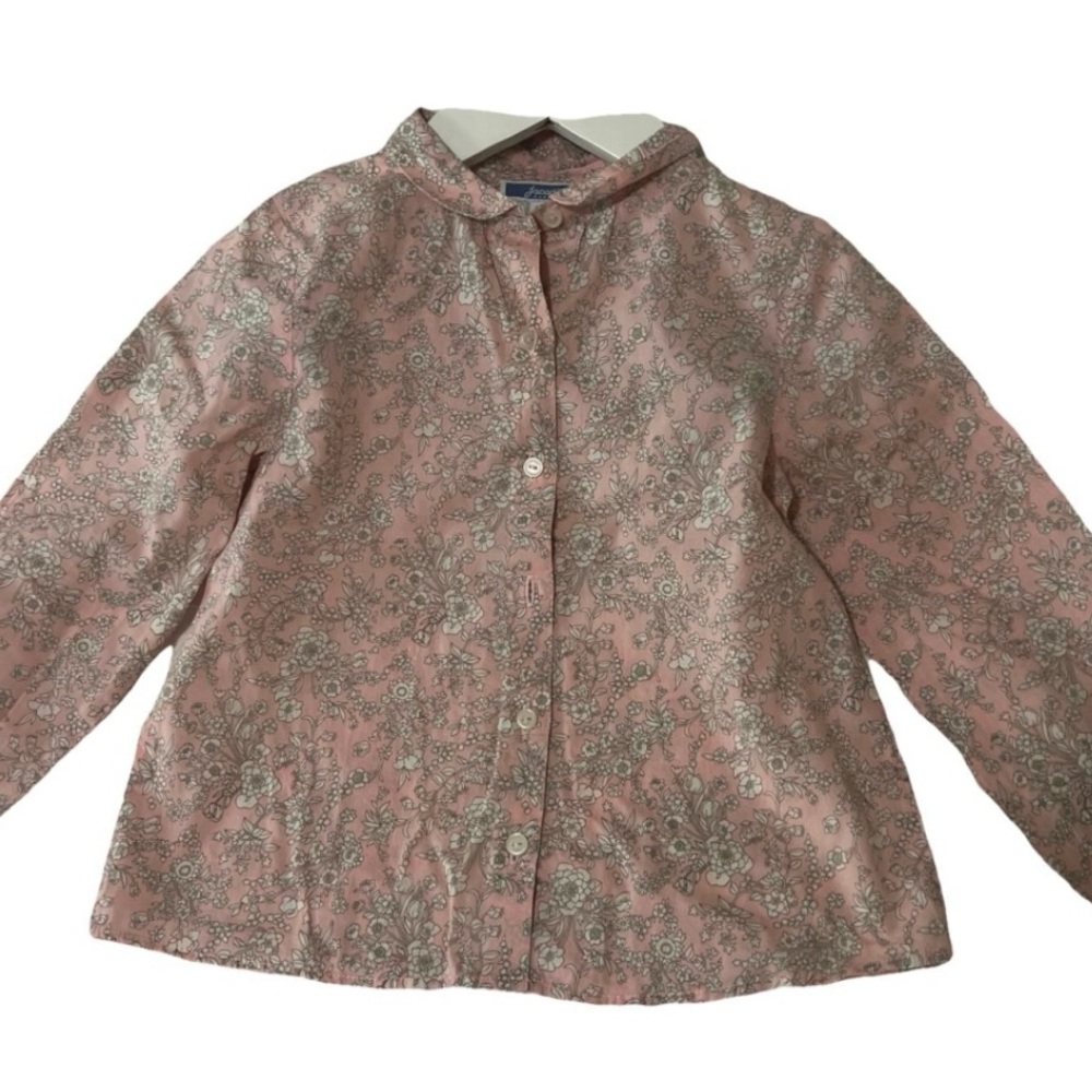 Jacadi pink shirt with flowers